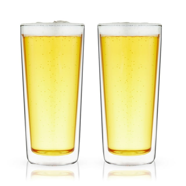 True Double Walled Beer Glasses Insulated Pint Glasses Double Wall