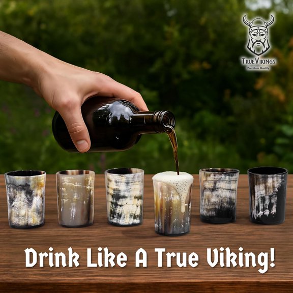 True Drinking Horn Mug Set of 6