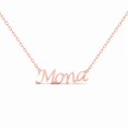 thumbnail image 1 of True Elegant Personalized "Mona" 925 Sterling Silver 14K Rose Gold Over Custom Name Necklace - Script Font, 1 of 5