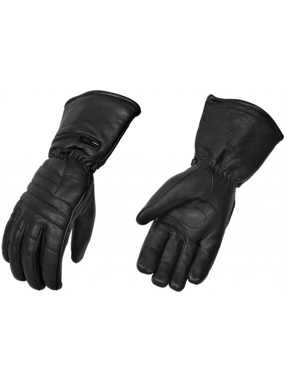 Men's Premium Gauntlet Glove with Rain Over-Mit and High Performance Insulation (Black, Small)