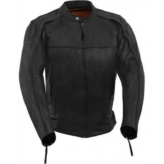 True Element Men's Vented, Hi Night Visible, Scooter Style Jacket (Black, XX-Large)
