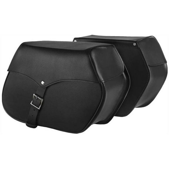 True Element Motorcycle Leather Mountable Bag with Quick Release Clips
