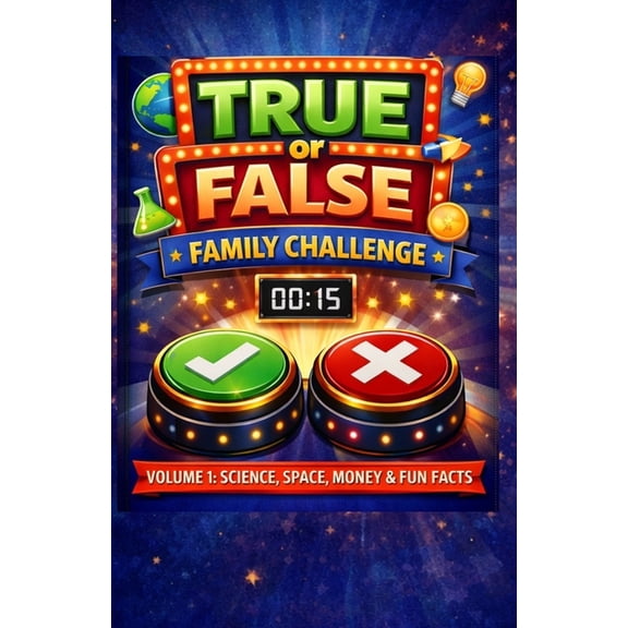 True or False Family Challenge True of False Family Game Challenge - Volume 1: Science, Space, Money & Fun Facts: 400 True or False Questions for Famil, (Paperback)