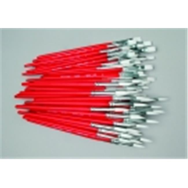 True Flow White Taklon Paint Brush Set 72, Red