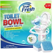 True Fresh Toilet Bowl Cleaner Tablets 24 Count - Lemon Scented Toilet Bowl Tablets for Sparkling Clean Toilet Bowl