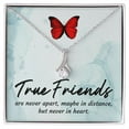 thumbnail image 1 of True Friends Alluring Ribbon Necklace Message Card, 1 of 20