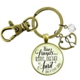thumbnail image 1 of True Friends Are Always Together In Spirit Gutsy Goodness Bronze Metal Keychain Adult Female Jewelry Gift, 1 of 8