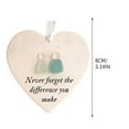 thumbnail image 1 of True Friends are Never Apart Ornament, Heart Ceramic Hanging Keepsake Friendship Gifts for Women Encouragement Gifts for Tough Time Best Friend Sisters Bestie, 1 of 3