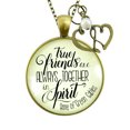 thumbnail image 1 of True Friends Together Gutsy Goodness Bronze Necklace Female Metal Adult Literature Gift, 1 of 8