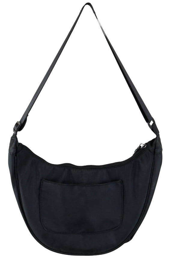 Women's Active Crescent Crossbody Bag, Lightweight, Adjustable Strap, Black