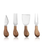 True Grove Cheese Tool Set Stainless Steel Cheese Knives and Fork, Set of 4