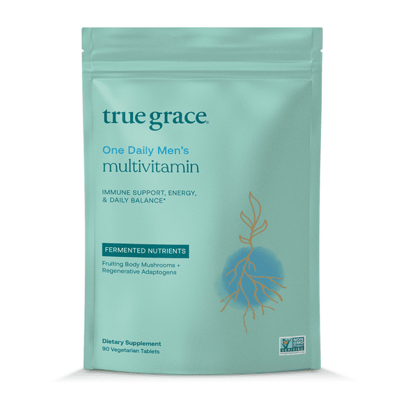 True Grace One Daily Men's Multivitamin 90 Vegan Tablets
