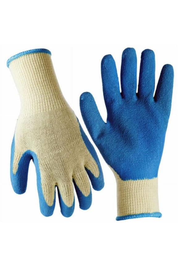 91833-09 Latex Rubber Work Gloves, Men's L, 3-Pk. - Quantity 1