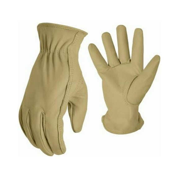 True Grip 9323-26 Leather Work Gloves, Premium Cowhide, Men's Large - Quantity 6