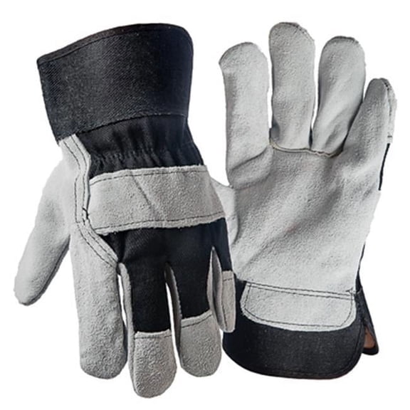 True Grip 98448-26 Work Gloves, Pigskin Leather Palm, Cotton Back, Men's XL - Quantity 1