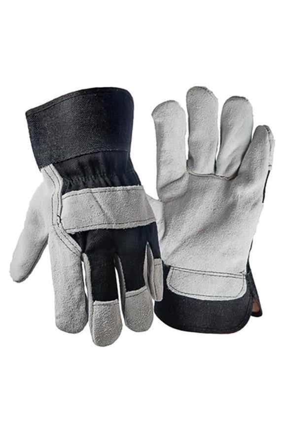 True Grip 98448-26 Work Gloves, Pigskin Leather Palm, Cotton Back, Men's XL - Quantity 1