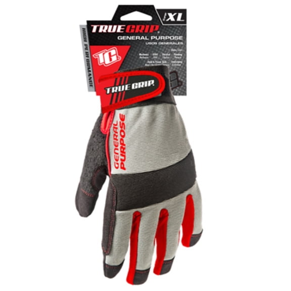 TRUE GRIP 98693-23 High-Performance Work Gloves, Touchscreen Compatible, Microfiber Suede, XL - Quantity 1