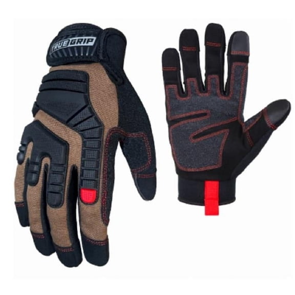 True Grip 103506 Men Duck Canvas Elite Gloves - Extra Large
