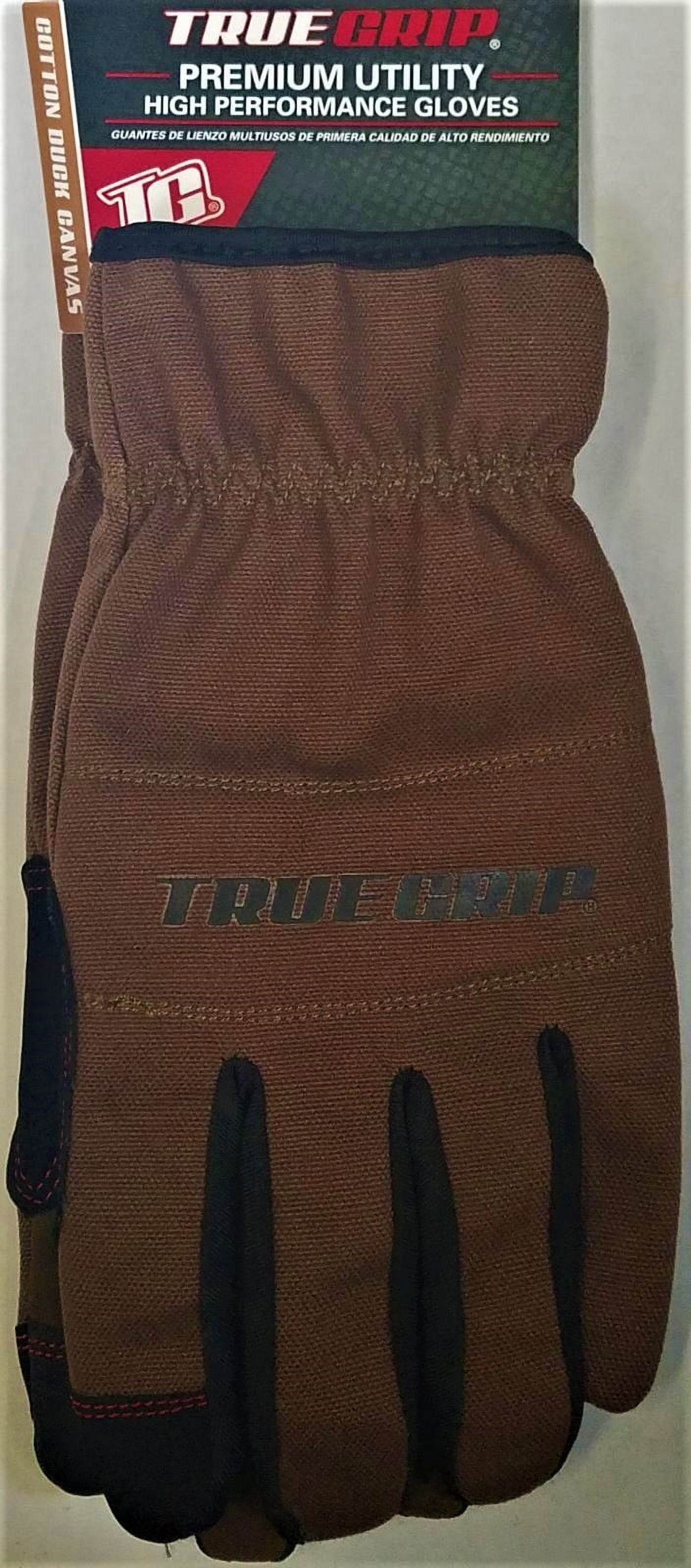 True Grip Duck Canvas - Guantes de trabajo prémium para hombre, naturales,  talla XL de EE. UU