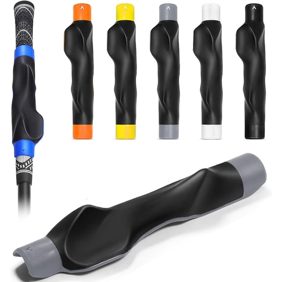 True Grip Trainer 2.0,1Pack Golf Grip Trainer, Grip Trainer for Golf Clubs - Right Hand Golf Training Aid with Ergonomic Design,Corrects Golf Grip Posture and Improves Swing Accuracy(Grey)