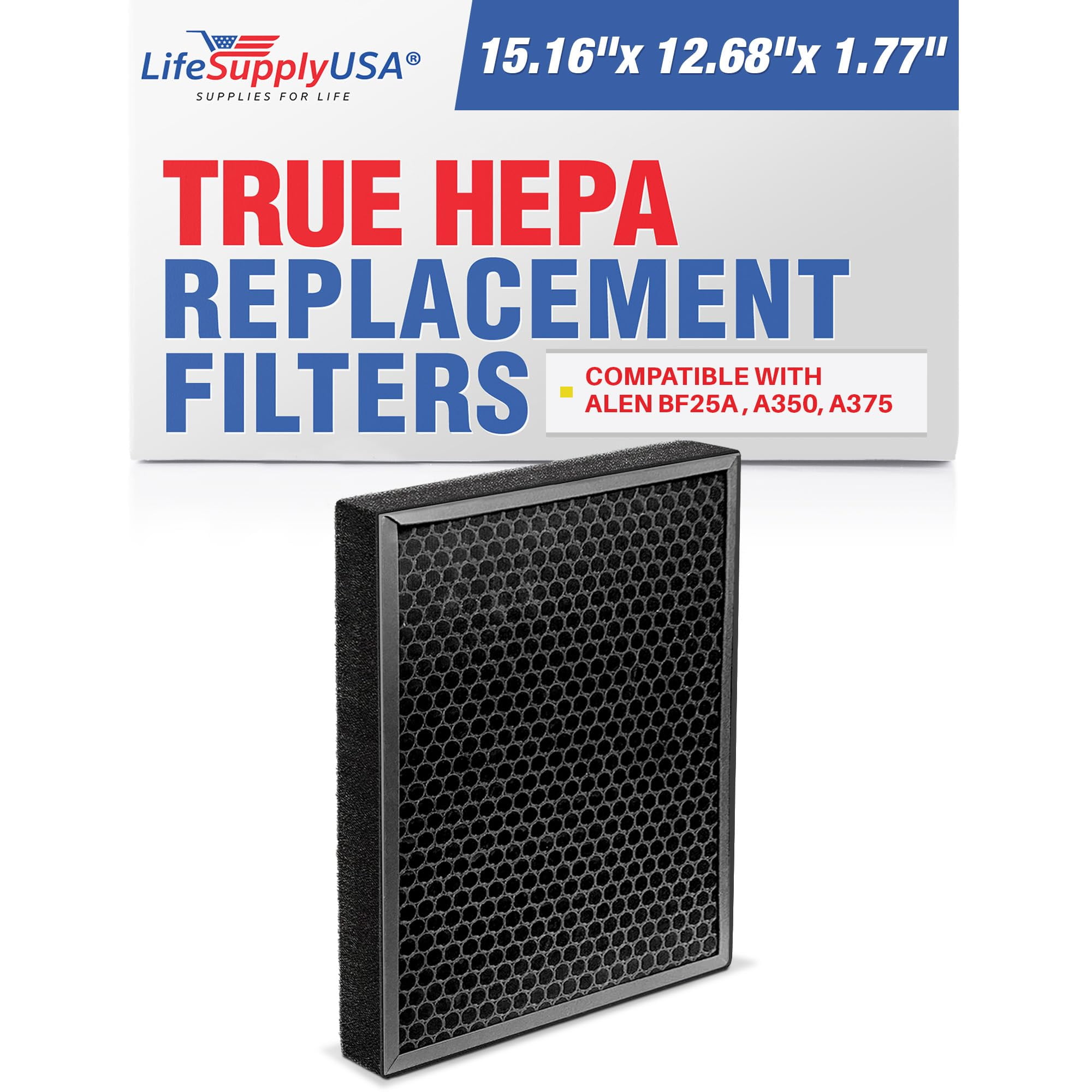 True HEPA Black Air Purifier Replacement Filter