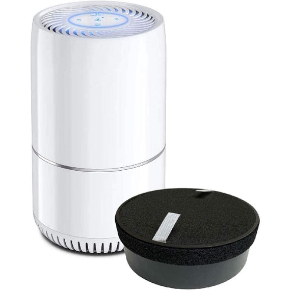 True HEPA Air Filter Replacement Compatible with hOmeLabs Compact Air Purifier 3 Stage Filtration with Night Light Office Bedroom, 1 Unit