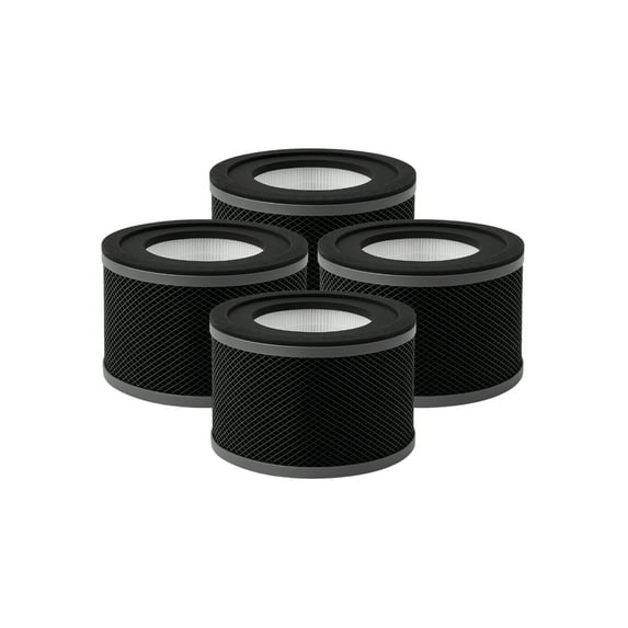 True HEPA Replacement Filter Compatible with TaoTronics TT-AP001 Air Purifier, 4 Filters