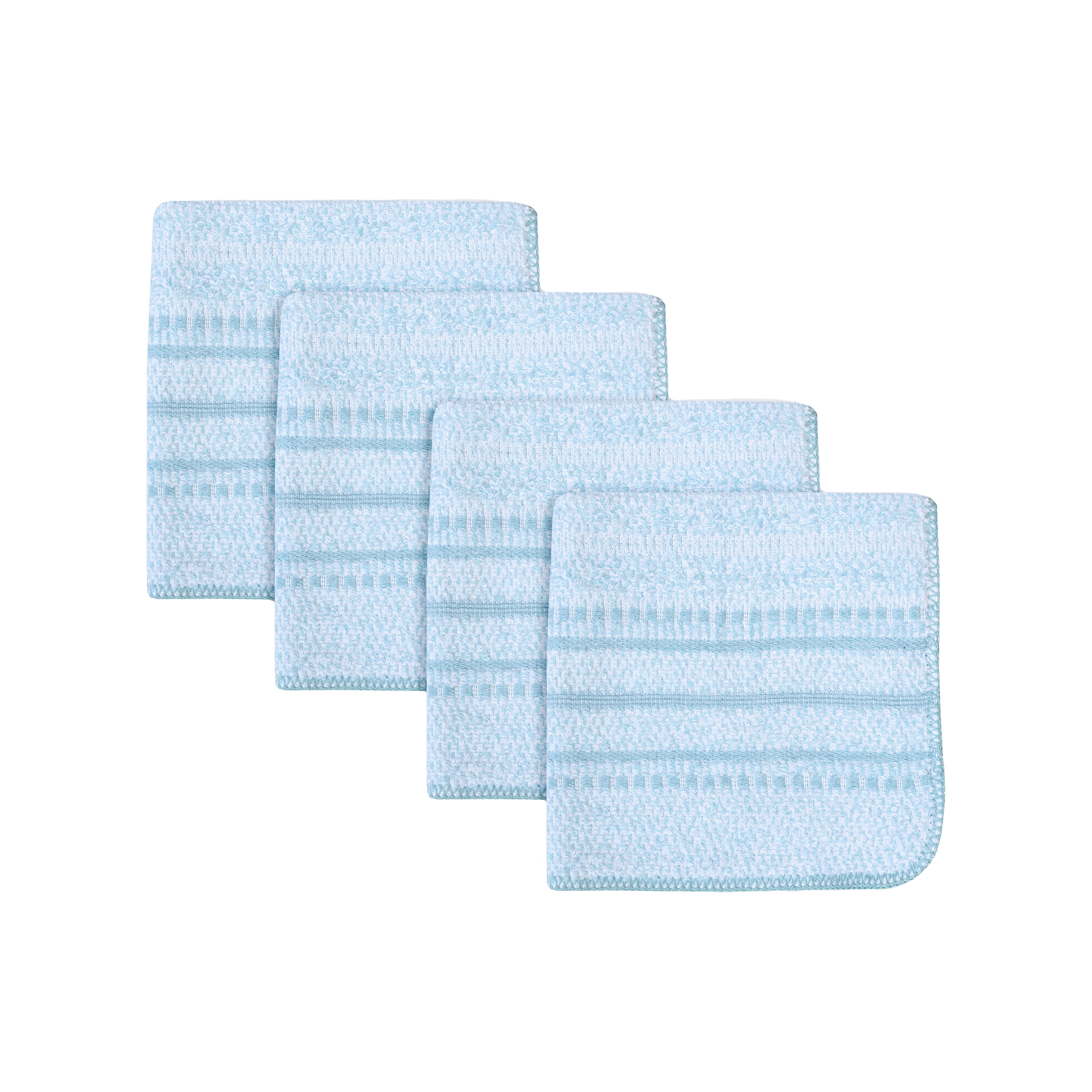 True Hue 4 Pack Wash Cloth , Teal