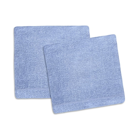 True Hue 6-Piece Bleach Safe Washcloth Set, Blue