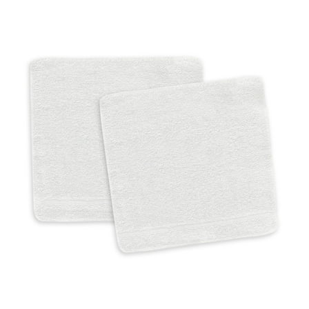 True Hue 6-Piece Bleach Safe Washcloth Set, White
