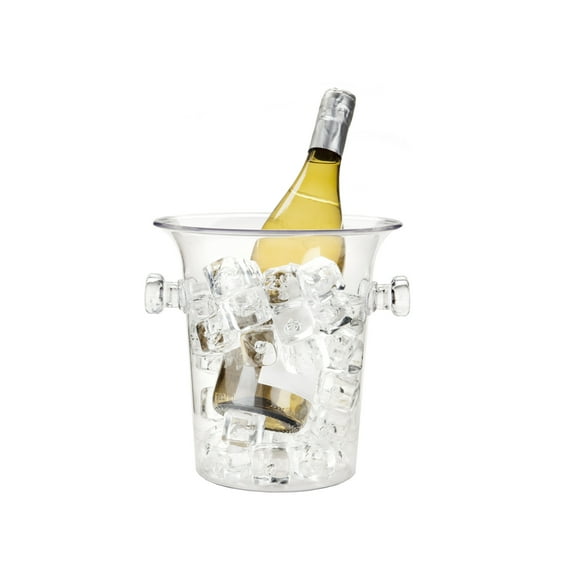 True Acrylic Ice Bucket for Wine Champagne BBQ Pool Outdoor Party, Holds 3L