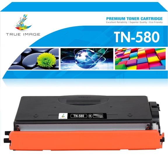 True Image 1-Pack Compatible Toner Cartridge for Brother TN-580 Work with HL-5240 HL-5250DN HL-5340D HL-5370DW DCP-8060 DCP-8065DN MFC-8660DN Printer (Black)