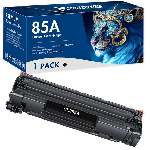 True Image 1-Pack Compatible Toner Cartridge for HP CE285A 85A for HP LaserJet Pro P1100 P1102 M1132 M1210 M1130 M1212 M1217 P1005 P1006 P1007 P1008 Printer (Black)