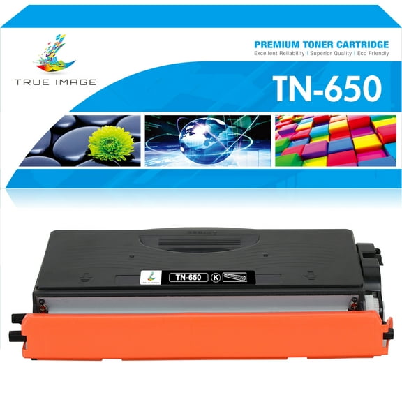 True Image 1-Pack Compatible Toner Cartridge for Brother TN-650 Work with HL-5340D HL-5370DWT MFC-8480DN MFC-8690DW DCP-8085DN Printer (Black)
