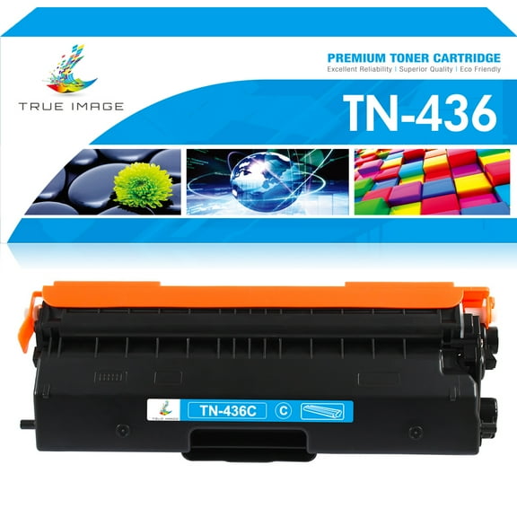True Image 1-Pack Compatible Toner Cartridge for Brother TN436 TN-436C MFC-L8900CDW HL-L9310CDW HL-L8360CDW HL-L9310CDW MFC-L9570CDW (Cyan)