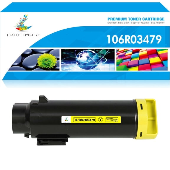 True Image 1-Pack Compatible Toner Cartridge for Xerox 106R03479 Phaser 6510N 6510DNM 6510DNI WorkCentre 6515N 6515DNM 6515DNI (Yellow)