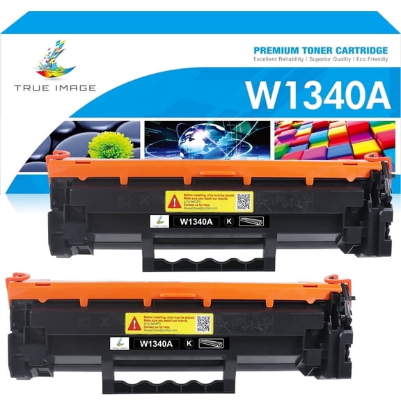 Compatible 134A Toner Cartridge NO CHIP Compatible for HPW1340A 134A W1340X 134X LaserJet M209dw MFP M234dw M234sdn M234sdw Printer Ink(2-Pack Black)