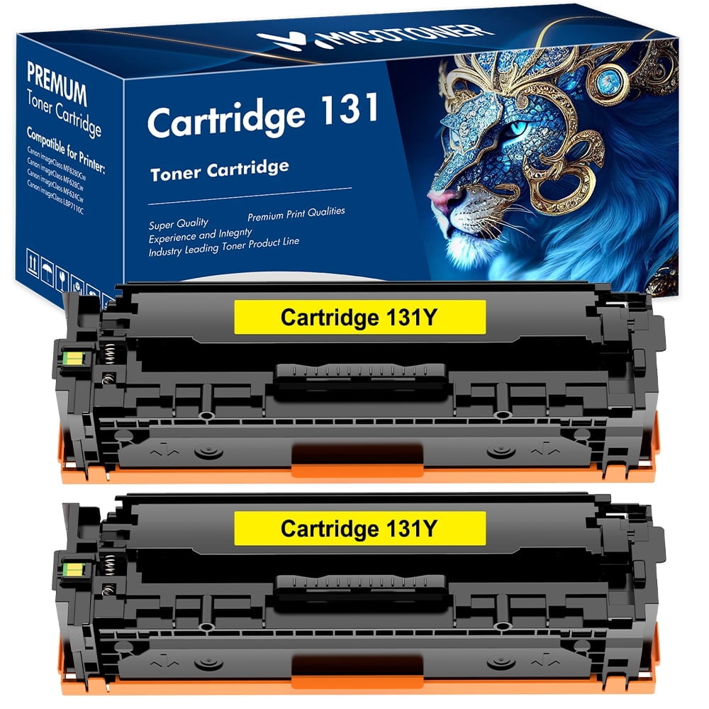 MICOTONER 2-Pack Compatible Toner Cartridge for Canon 131Y imageCLASS MF8280Cw MF628Cw MF624Cw LBP7110C Printer (Magenta)