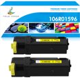thumbnail image 1 of True Image 2-Pack Compatible Toner Cartridge for Xerox 106R01596 Work with Phaser 6500 6500N 6500DN WorkCentre 6505 6505N 6505DN Printer (Yellow), 1 of 10