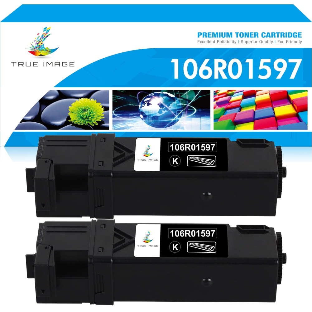 True Image 2-Pack Compatible Toner Cartridge for Xerox 106R01597 Work ...