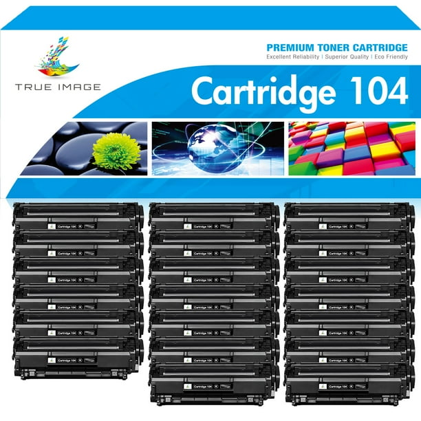 True Image 20-Pack Compatible Toner Cartridge for Canon 104 for imageCLASS D420 MF4150 MF4270 MF4350 MF4370 MF4690 FAXPHONE L90 Printer (Black)
