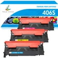 thumbnail image 1 of True Image 3-Pack Compatible Toner Cartridge for Samsung CLT-Y406S 406S Work with CLP-360 CLX-3300 CLX-3305FW CLX-3306W CLX-3306FN Xpress C460W C410W Printer (Cyan,Magenta,Yellow), 1 of 12