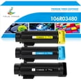 thumbnail image 1 of True Image 3-Pack Compatible Toner Cartridge for Xerox 106R03480 Phaser 6510N 6510DNM 6510DNI WorkCentre 6515N 6515DNM 6515DNI Printer (Black,Cyan,Yellow), 1 of 11