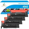 thumbnail image 1 of True Image 4-Pack Compatible Toner Cartridge for Samsung CLT-K406S 406S Work with CLP-360 CLX-3300 CLX-3305FW CLX-3306W CLX-3306FN Xpress C460W C410W Printer (Black), 1 of 12