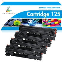 True Image 4-Pack Compatible Toner Cartridge for Canon 125 LBP6000 MF3010 Printer(Black)