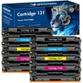 thumbnail image 1 of MICOTONER 8-Pack Compatible Toner Cartridge for Canon 131IIK imageCLASS MF8280Cw MF628Cw MF624Cw LBP7110C Printer (2*Black,2*Cyan,2*Magenta,2*Yellow), 1 of 6