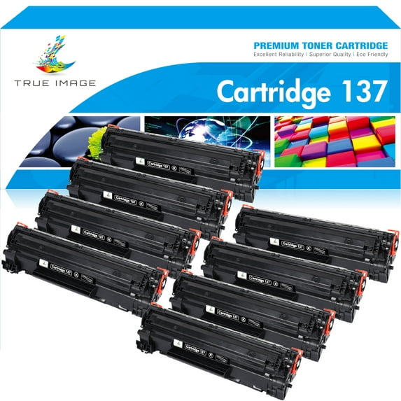 True Image 8-Pack Compatible Toner Cartridge Hign Yeild for Canon 137 CRG137 ImageClass MF212w MF216n(Black)