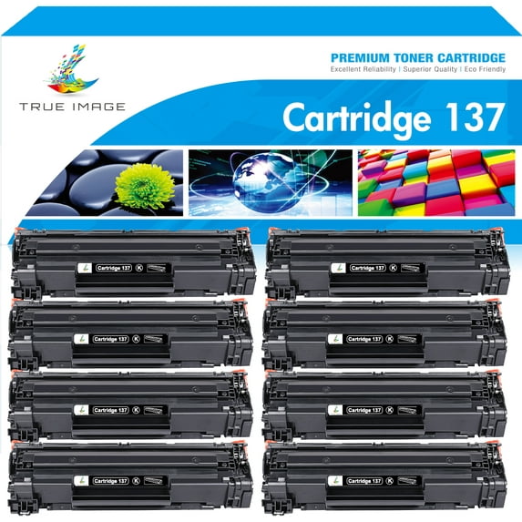True Image Compatible Replacement Toner Cartridge for Canon 137 9435B001 Work with MF231 MF232w MF237w MF249dw LBP151dw MF226dn MF242dw Printer(Black 8-Pack)