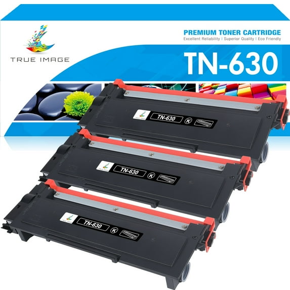 TN-630 Compatible Toner Cartridge for Brother TN-630 TN630 TN660 HL-L2300D/L2305W/L2320D DCP-L2500D/L2520DW MFC-L2700DW/L2707DW/L2720DW Printer(Black,3-Pack)