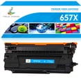 thumbnail image 1 of True Image Compatible Toner Cartridge Hign Yield for HP 657X CF470 CF471X HP Color LaserJet Enterprise MFP M681dh M681f M681f Flow MFP M681z M682z(Cyan,1-Pack), 1 of 9